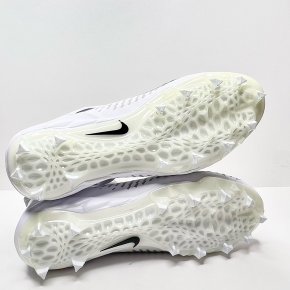 Nike Alpha Menace Pro 2 Mid Men’s Cleat White and Black Size 11.5 - Picture 12 of 12